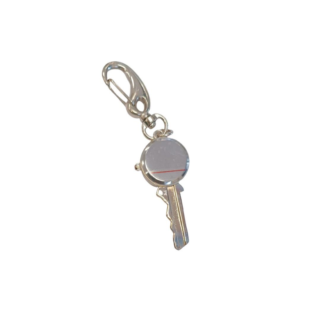 Imperial Key Chain Clock Key Silver IMP706- CLEARANCE NEEDS RE-BATTERY