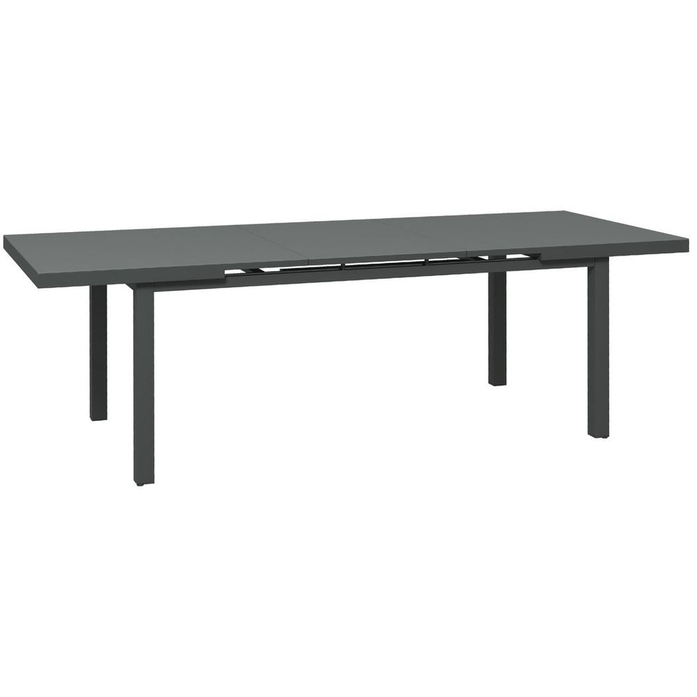 Outsunny Extendable Garden Table - Seats 6-8, Aluminium Frame