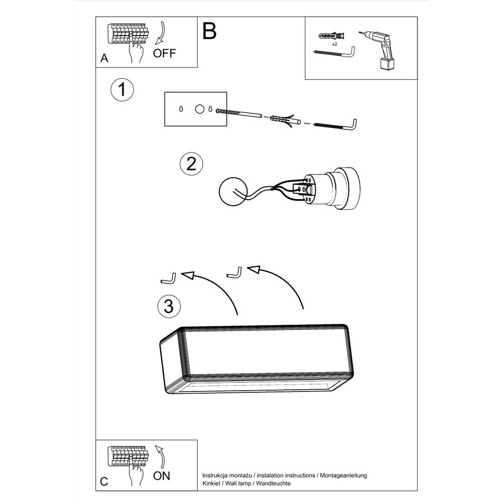 Subani Ceramic White 1 Light Classic Wall Light - E27 Socket, Futuristic Design