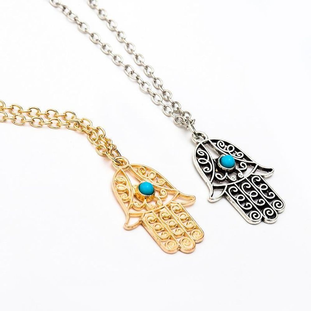 Authentic Evil Eye Pendant, Hamsa - Ward off evil, bring good luck!