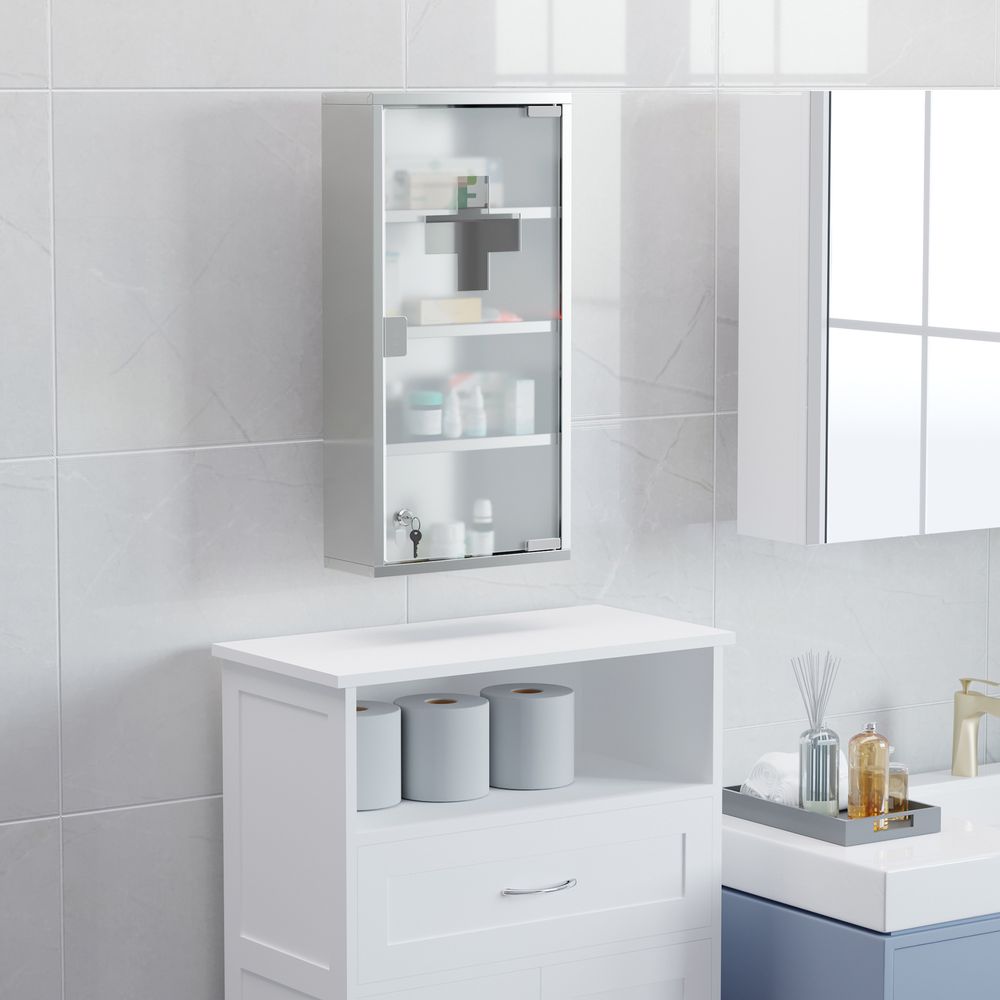 LED Illuminated Bathroom Infrared Sensor Mirror Dustproof 60x80x4CM HOMCOM