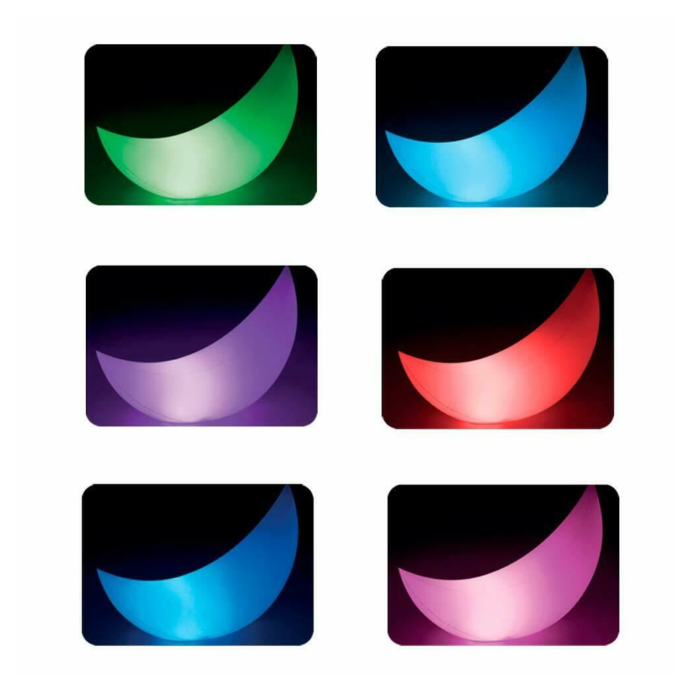 Intex LED Floating Moon Crescent Light for Garden Lighting, 1.35m x 43cm x 89cm