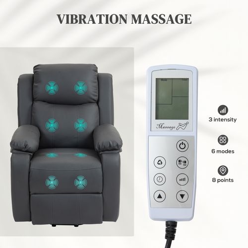 HOMCOM Riser and Recliner Chair Power Lift Recliner with Remote