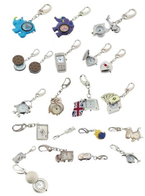 Imperial 12 MIX Key Chain Clock - CLEARANCE NEEDS RE-BATTERY