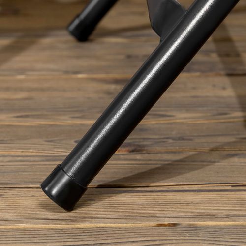 Foldable Garden Table - Round, Seats 4, Steel Frame - Outdoor Dining