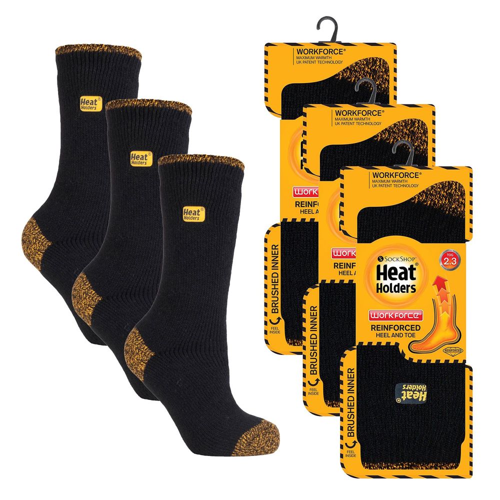 Heat Holders Men’s 3 Pair Value Pack Work Socks