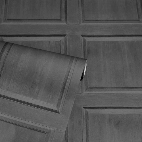 Washed Panel Charcoal sw12 wallpaper