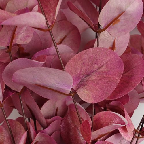 80cm Pink Eucalyptus Foliage Stem