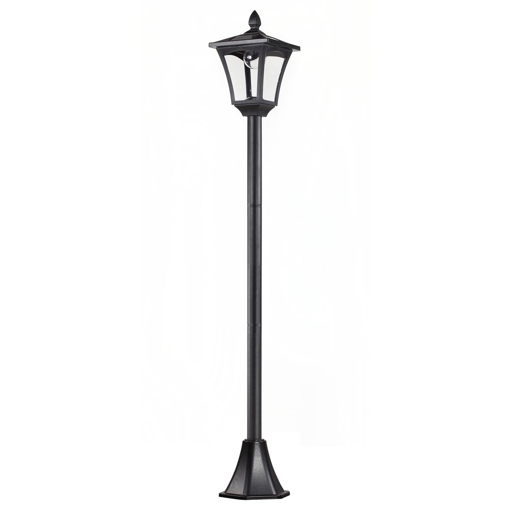 Premium Solar Lamp Post by Outsunny: Stylish, Automatic, Durable, IP44, 18Lx18Wx160H cm-Black