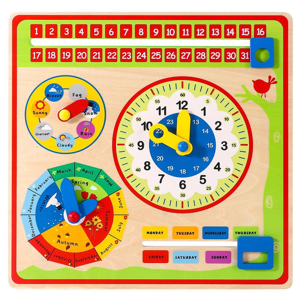 SOKA Wooden Calendar - Engaging Learning Tool for Kids