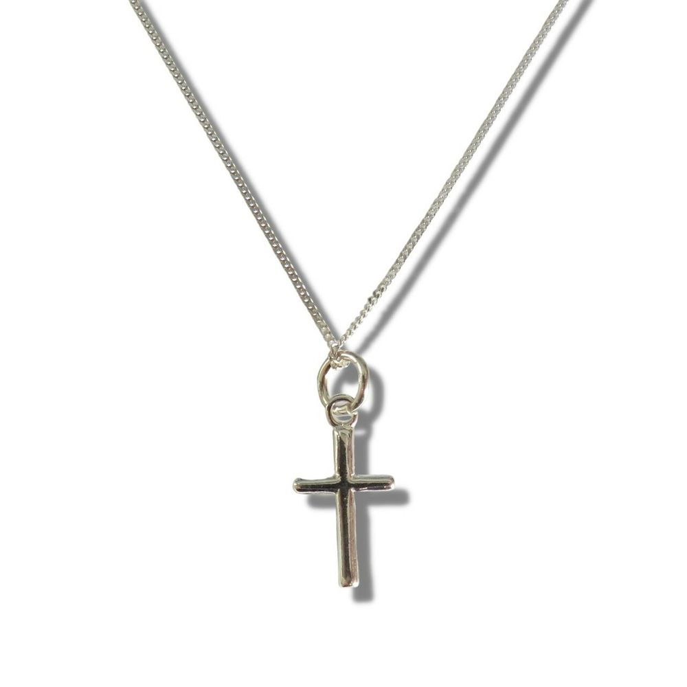Premium Sterling Silver Necklace - Mini Cross Pendant