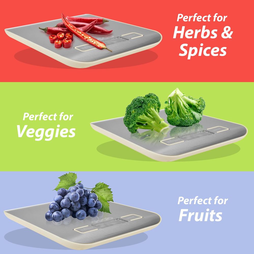 ASAB Digital Kitchen Scales AS-12754 - High-Precision, Multiple Functions, Heavy-Duty Design, LCD Display, Reliable Safety