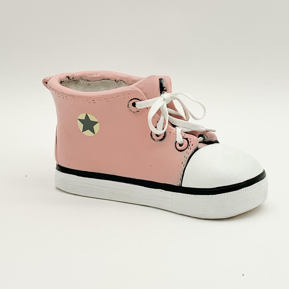 Pink Trainer Planter 34cm Hand Painted