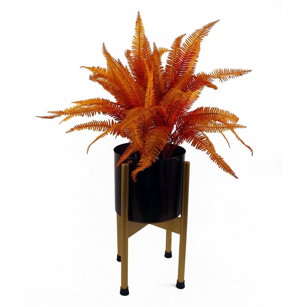 High-Quality Autumn Fern Bush - 55cm - Lifelike Artificial Plant