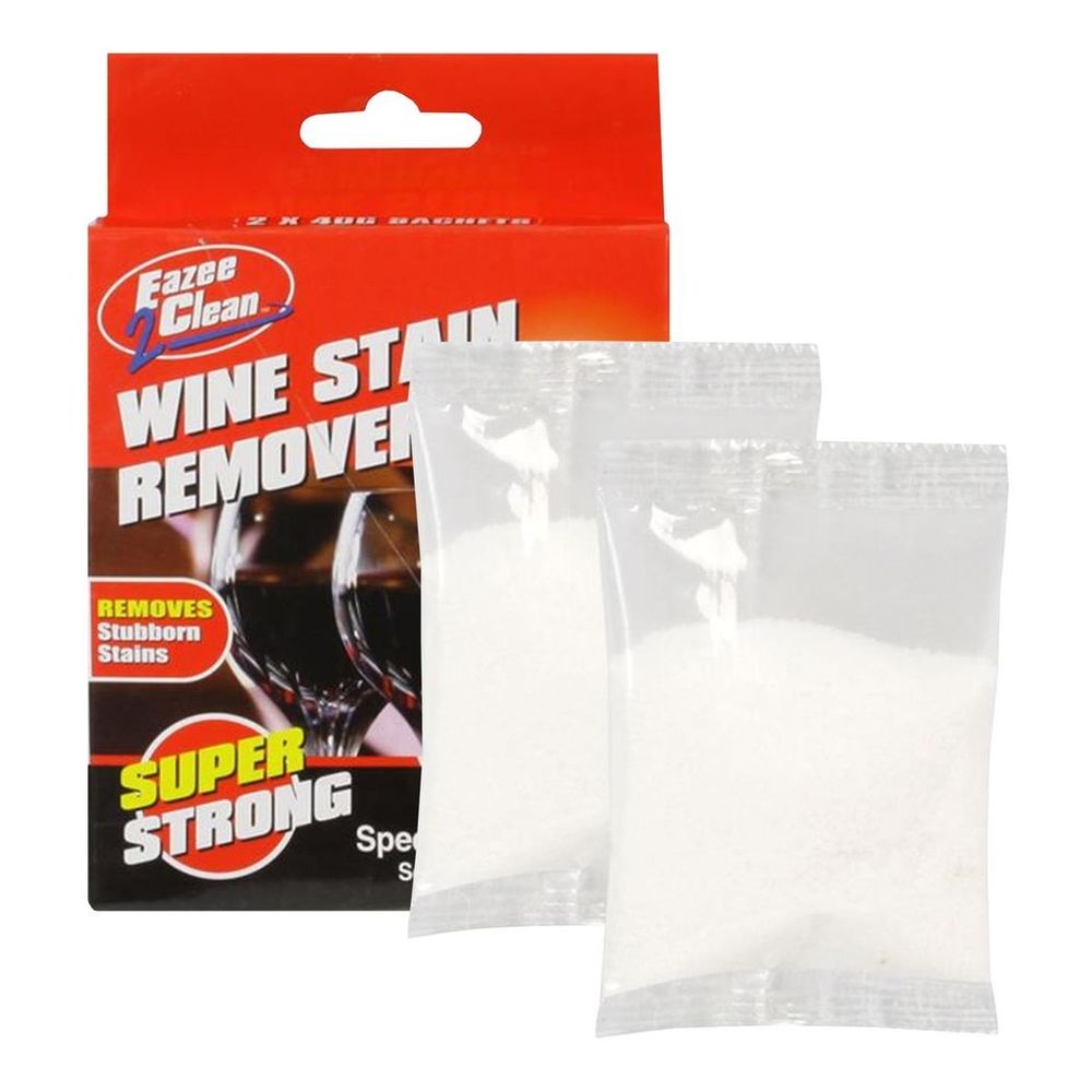 Eazee 2 Clean Wine Stain Remover Sachets - Scrub Free & Super Strong - 2 Sachets