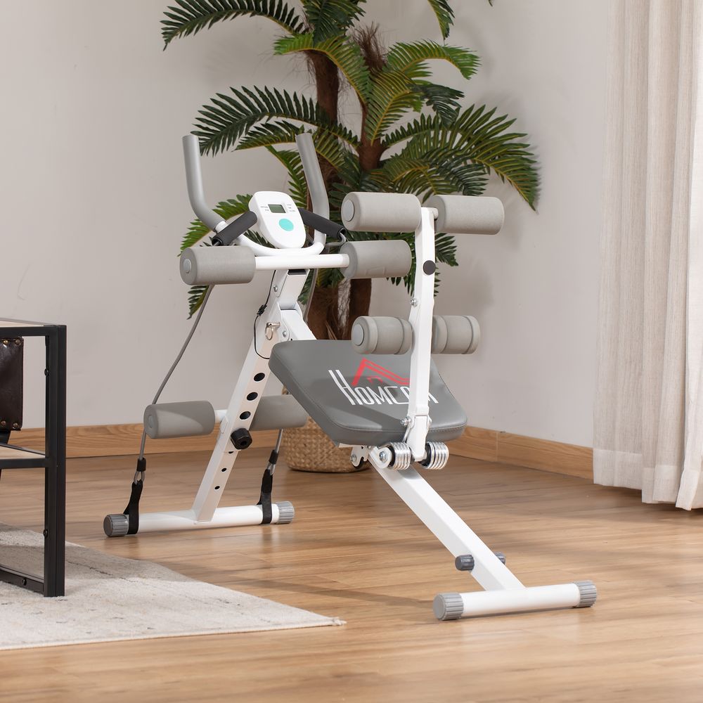 Ultimate Abdominal Trainer: Foldable, Adjustable Steel Frame. Exercise. HOMCOM