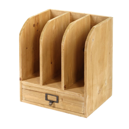 Wooden Files with Drawer 30 x 23 x 35 cm