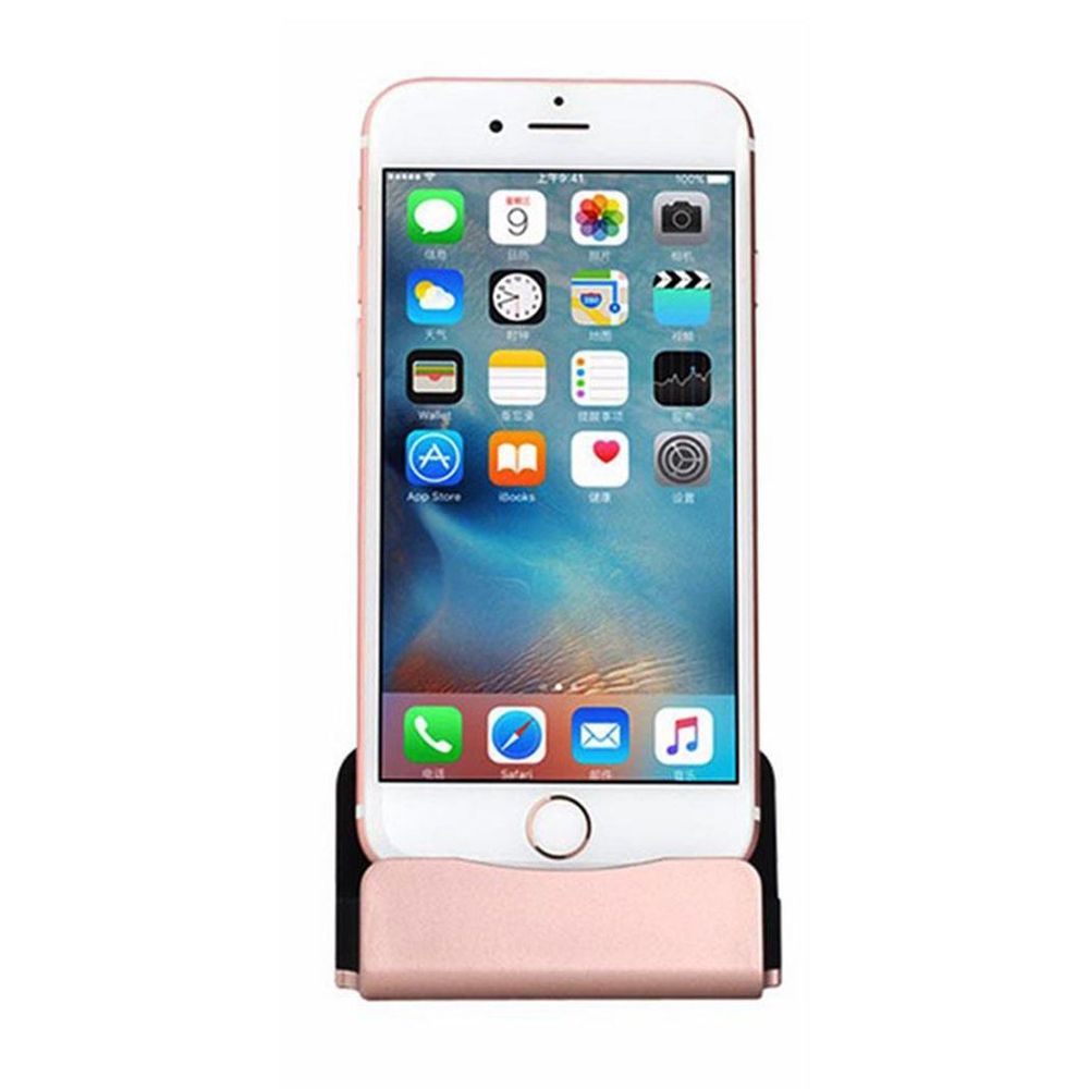 Aquarius Desktop Charging Dock with Braided Cables, Rose Gold, Blue or Grey