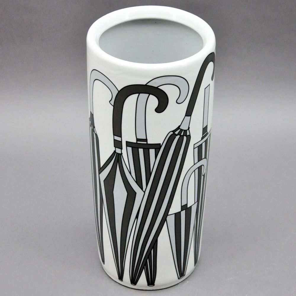 M S L Black and White Umbrella Design Umbrella Stand