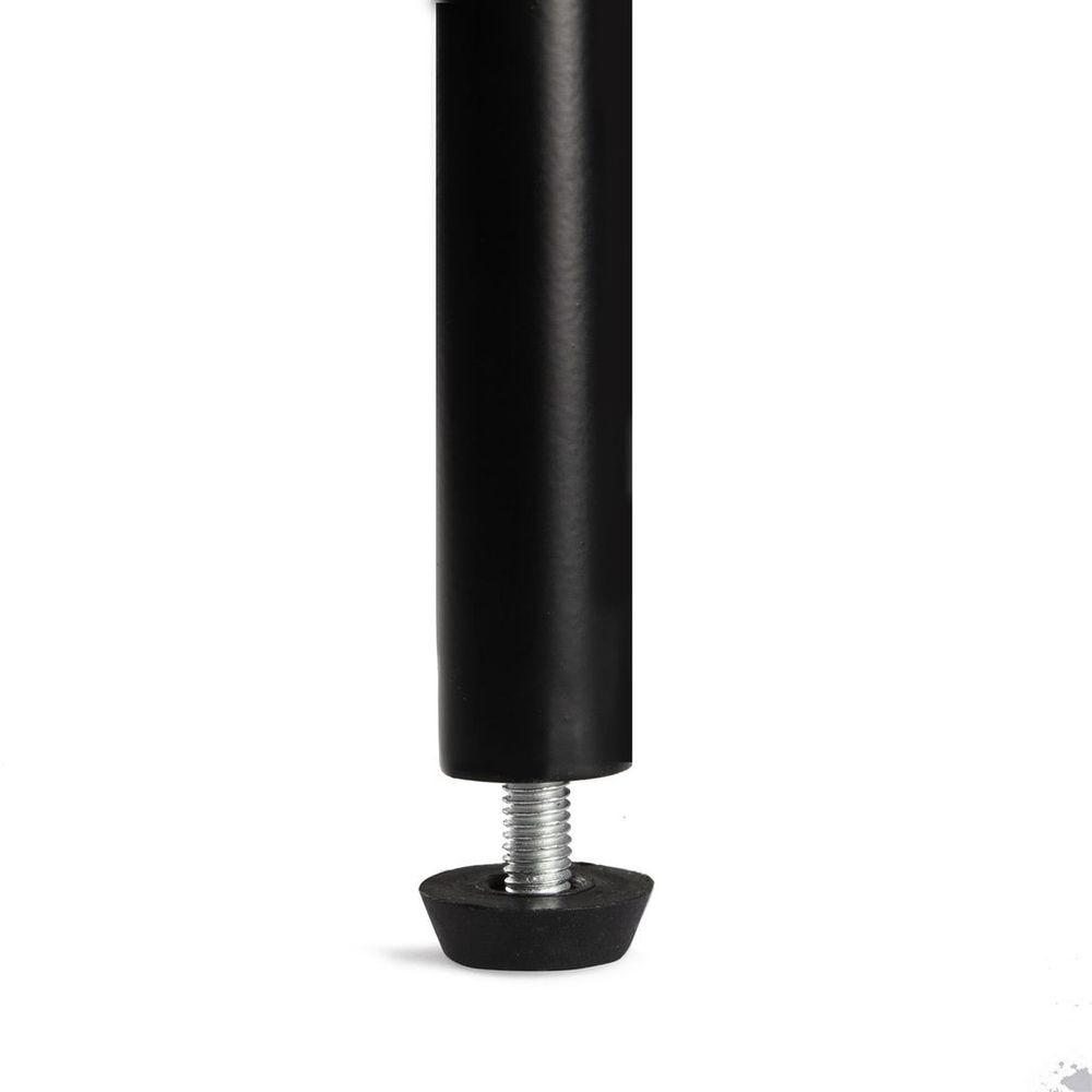 Clothes Rail Black With Two Shelves in Black Powder Coating