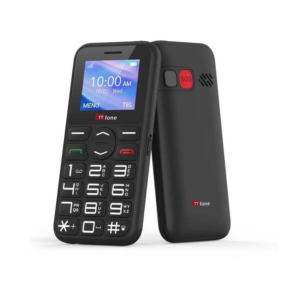 TTfone TT190 Big Button Basic Senior Unlocked Emergency Mobile Phone - Simple Cheapest Phone (with USB Cable)