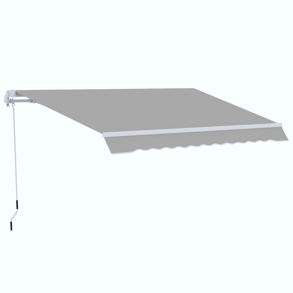 Premium 4x2.5m Retractable Awning - Sunshade Canopy & Crank Handle - High Quality, Easy Installation
