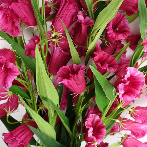 100cm Trumpet Artificial Flower Stem Fuchsia Pink