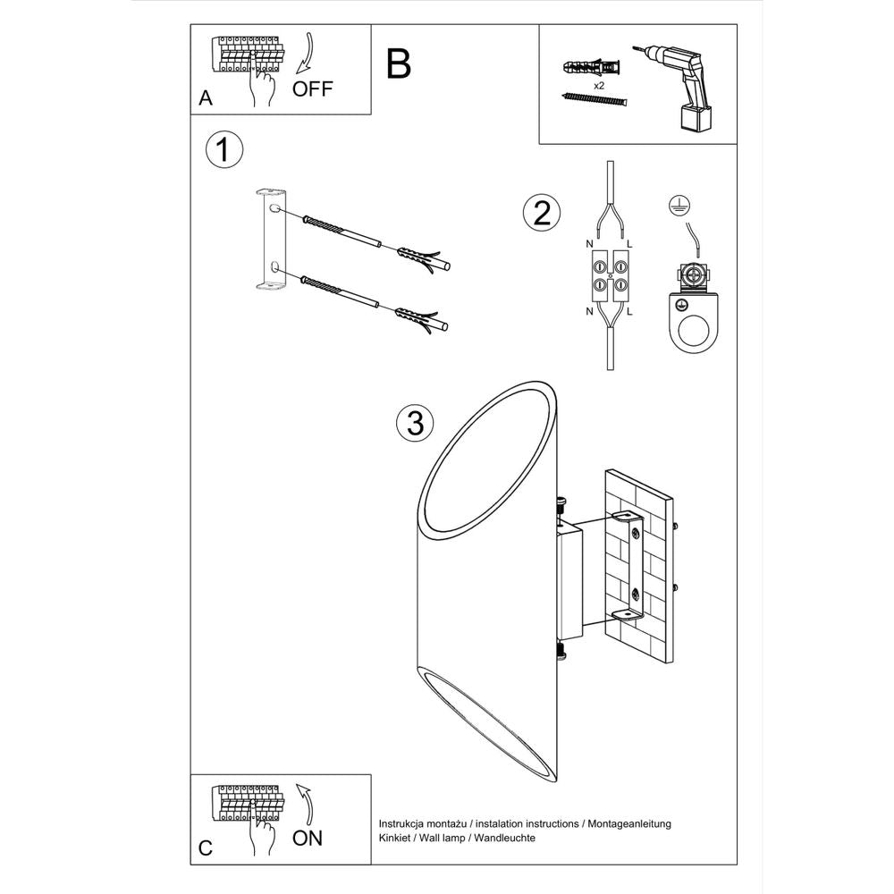 Premium Aluminum Penne Wall Lamp - Modern Design, G9 Bulb - Perfect for Minimalist Interiors