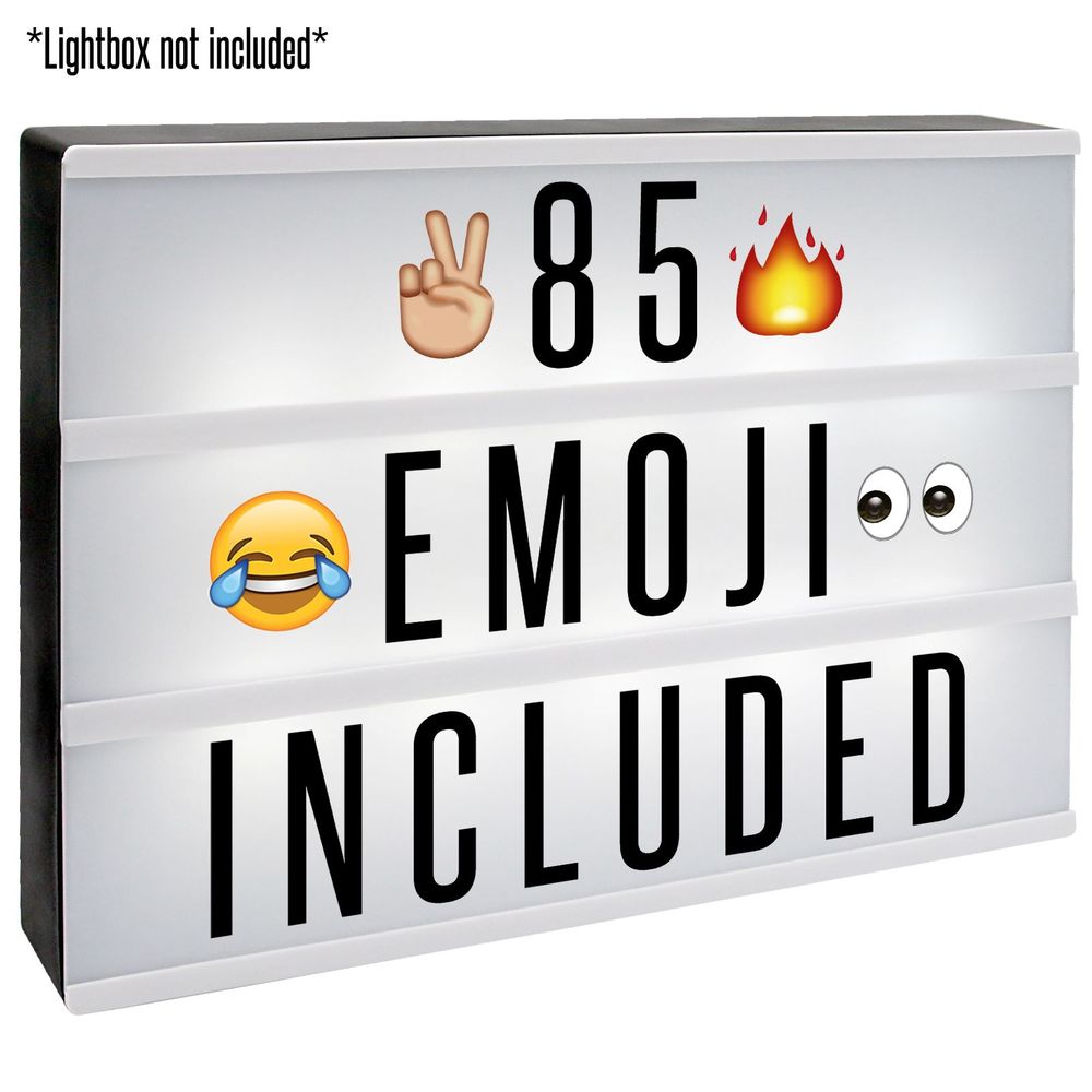 85pc Emoji Booster Pack | A4 Lightbox Accessories | Pukkr