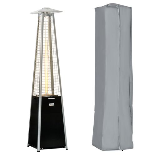 11.2KW Outdoor Gas Heater Freestanding Pyramid Propane Garden Tower Heater