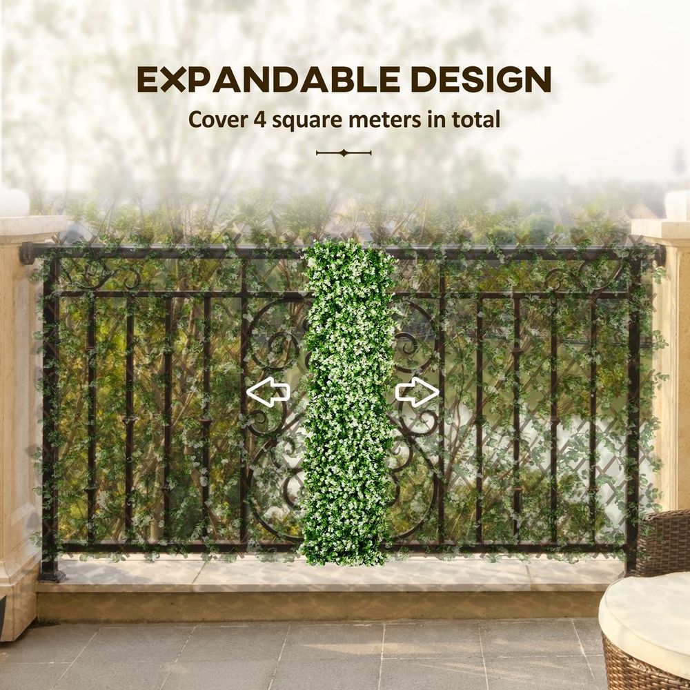 Outsunny Artificial Eucalyptus Decorative Trellis, 2m x 1m, High Quality
