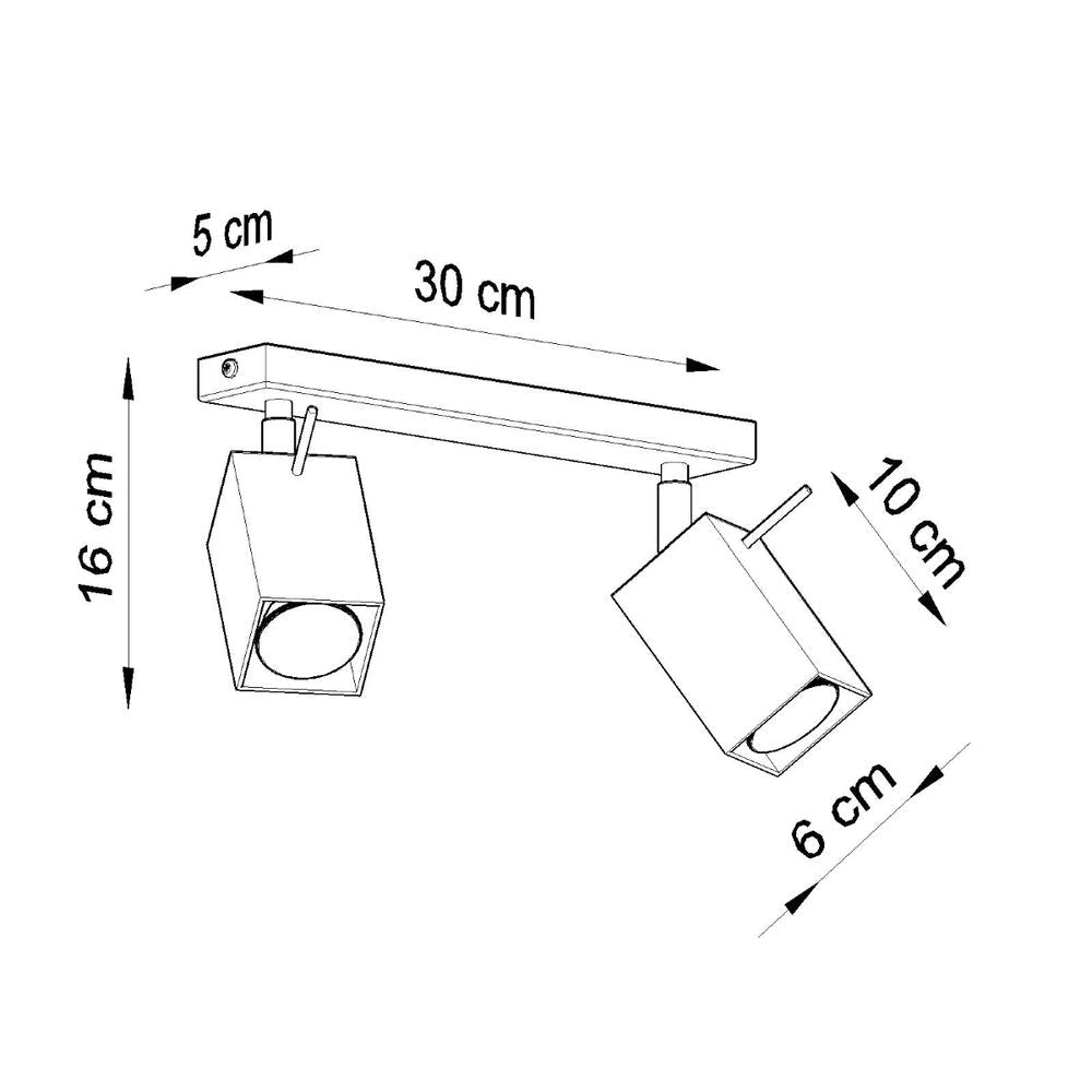 Contemporary Steel Ceiling Lamp - Merida Collection - High Quality - Industrial Style - GU10
