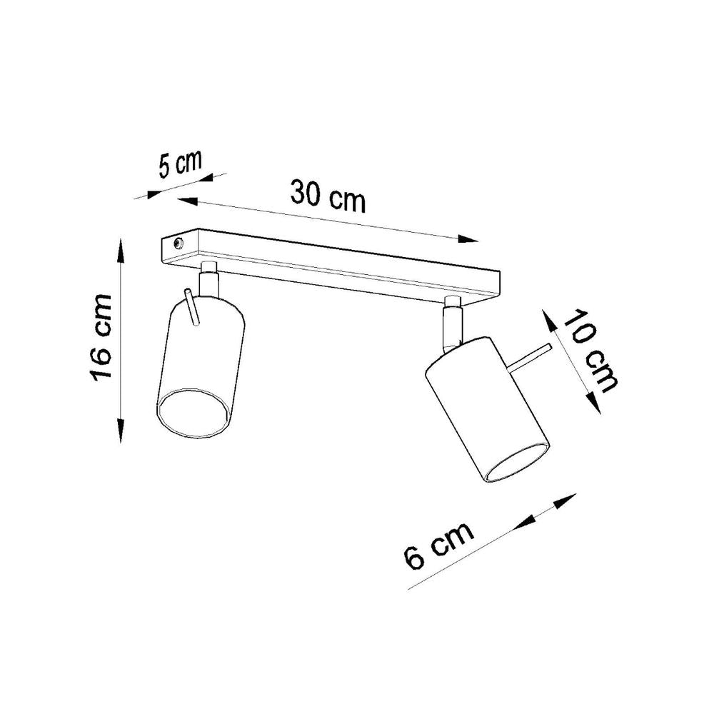 Modern Steel Ring Ceiling Lamp - GU10