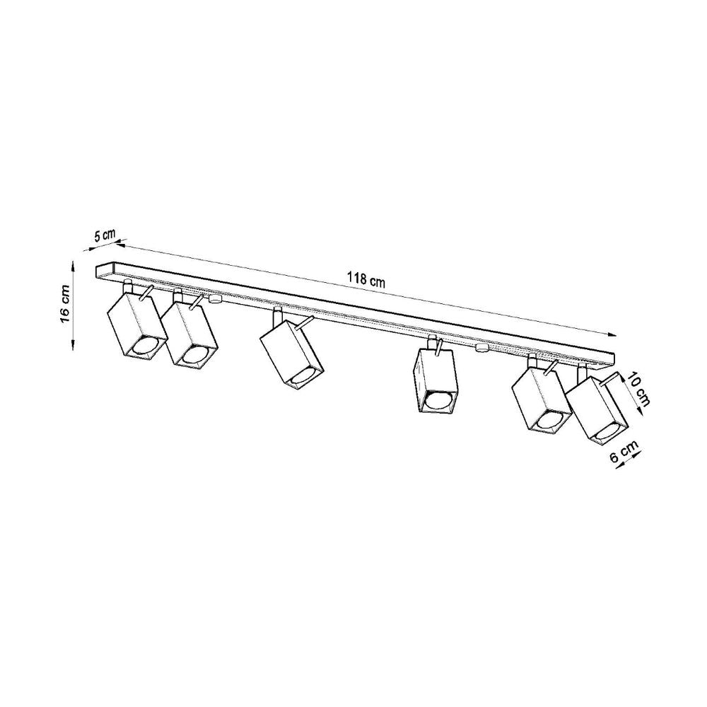 Premium Quality Steel Ceiling Lamp - Modern Design, GU10 Bulb - Industrial Style Décor - Best Value
