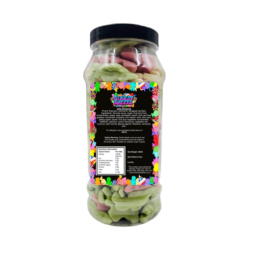 Jelly Unicorns Gummy Retro Sweets Gift Jar - 680g