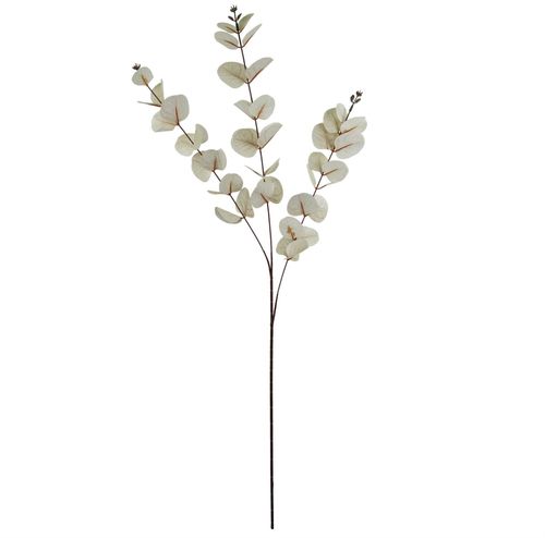 80cm White Eucalyptus Foliage Stem