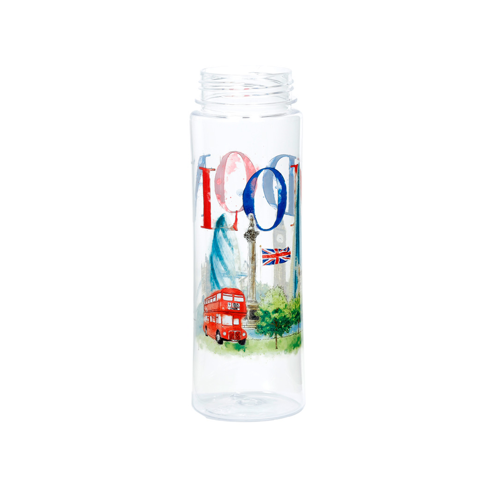 Travel-Friendly London Tour Water Bottle | 550ml | Reusable | Flip Straw