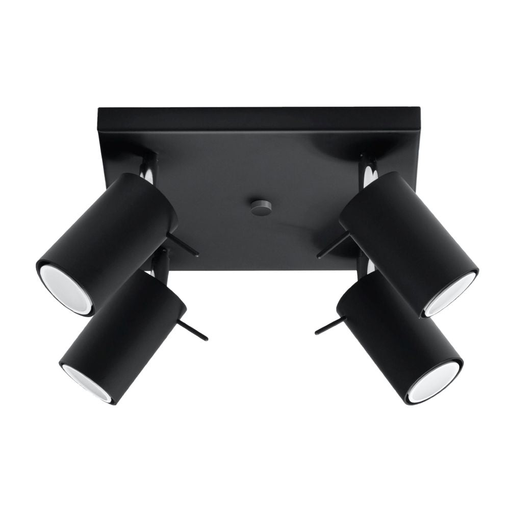 High-quality Steel Ring Ceiling Lamp - Modern Design, GU10 Bulbs