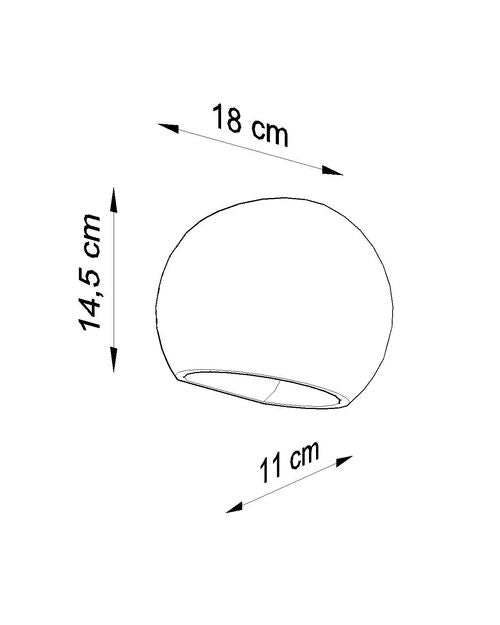 Wall Lamp Ceramic GLOBE Simple Classic Design Paintable LED27