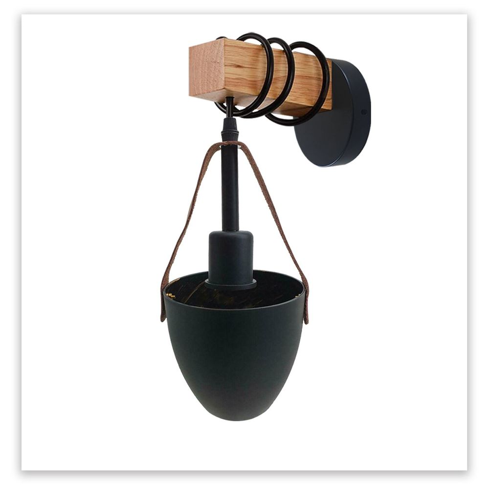 Vintage Wall Lamp Industrial Retro Metal Wood Wall Lights Sconce Lamp Fixture UK