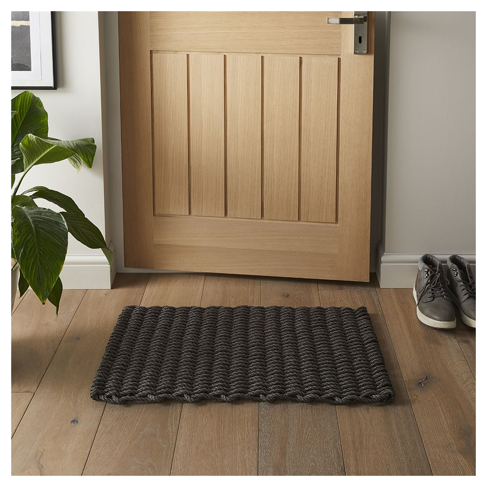 Premium Braided Polypropylene 45x75cm Slate Doormat - Best Quality, Durable, Stylish