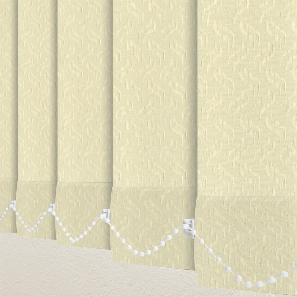 Premium 89mm Vertical Blind Slats - Dolphin Cream - Replacements 2400mm | J812918