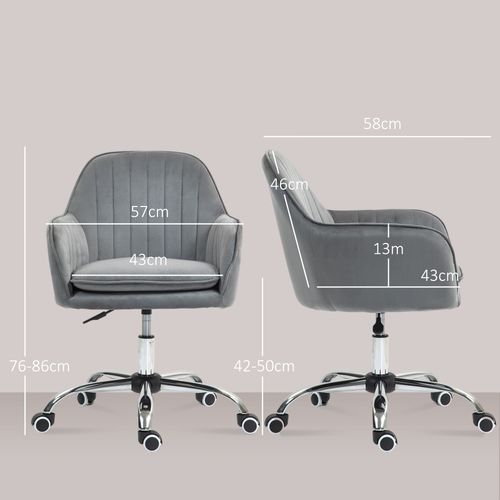 HOMCOM Office Chair, Swivel Desk Chair w/ Adjustable Height