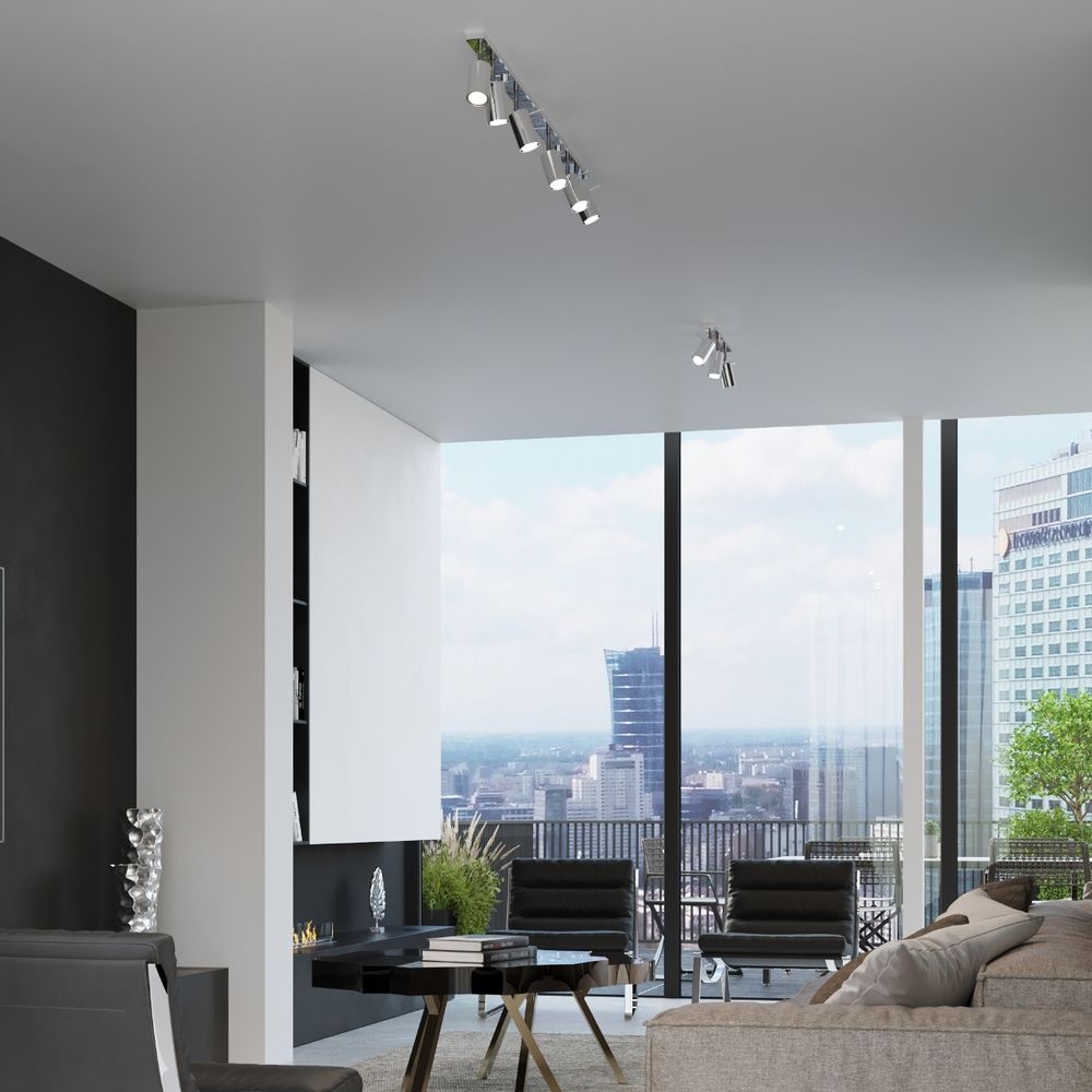 Premium steel Ring Ceiling Lamp - Modern Design, GU10 Spotlight