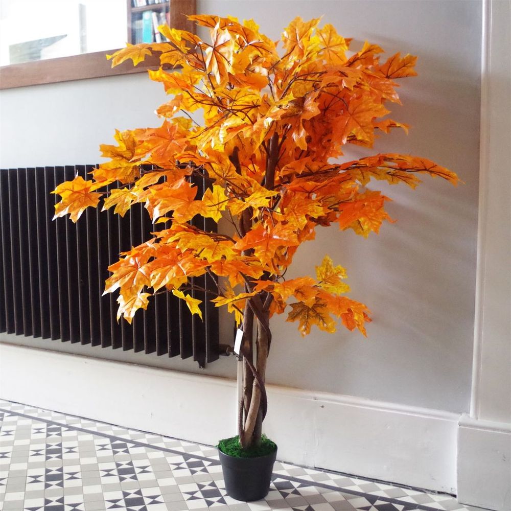 Botanik 125cm Orange Maple Acer Extra Large Artificial Tree