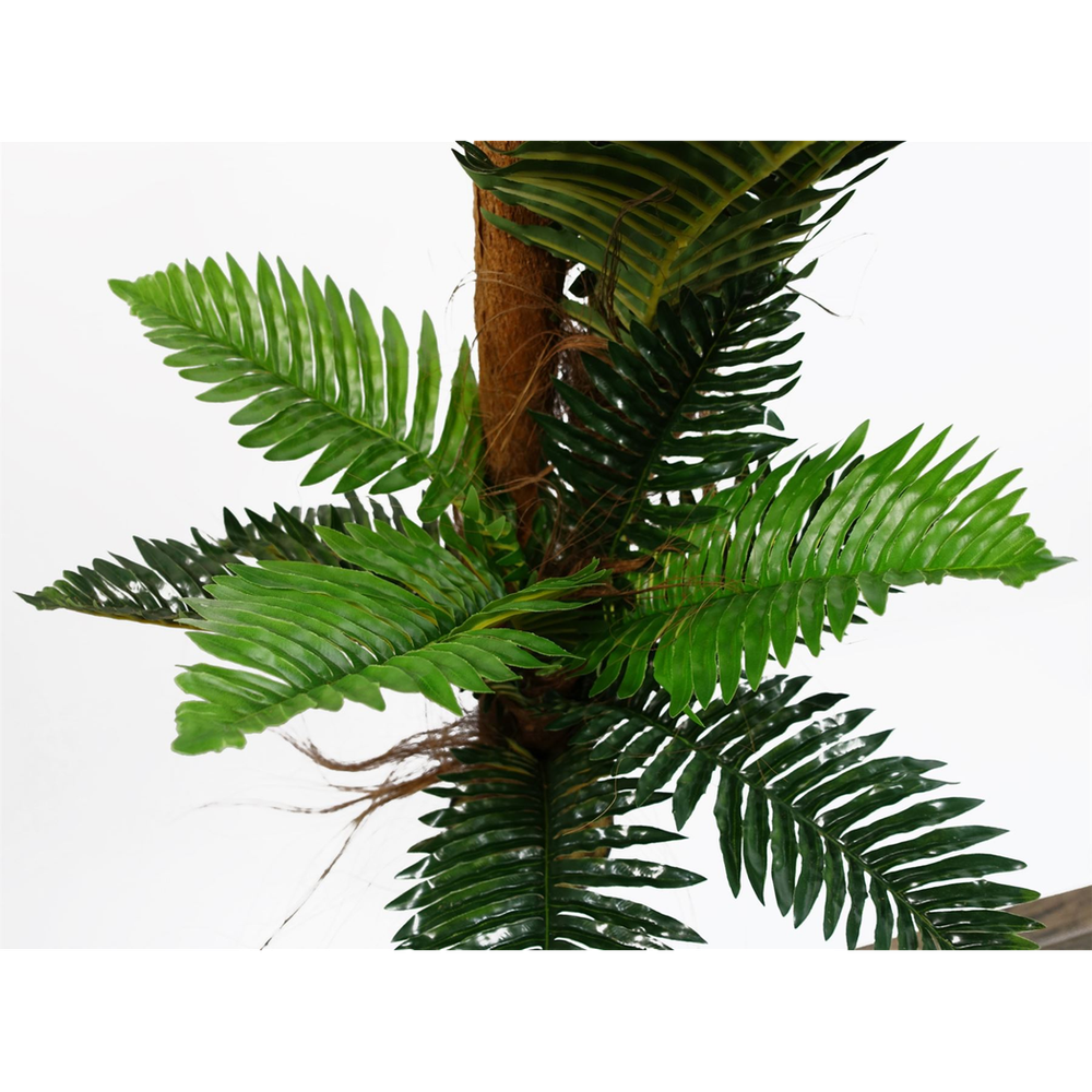 150cm Artificial Large Palm Tree - Natural Trunk - Authentic Look - Impressive Size - Wired Branches - Weighted Pot