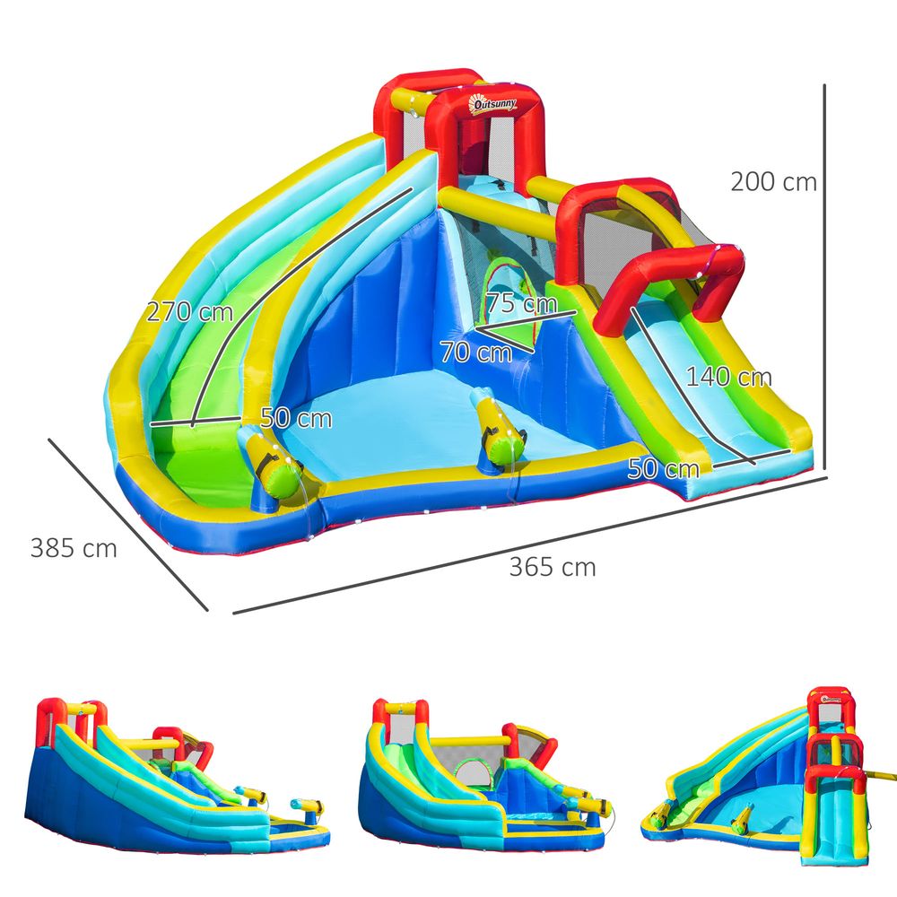Ultimate 5-in-1 Kids Bouncy Castle with Slide Pool - High-Quality Inflatable House