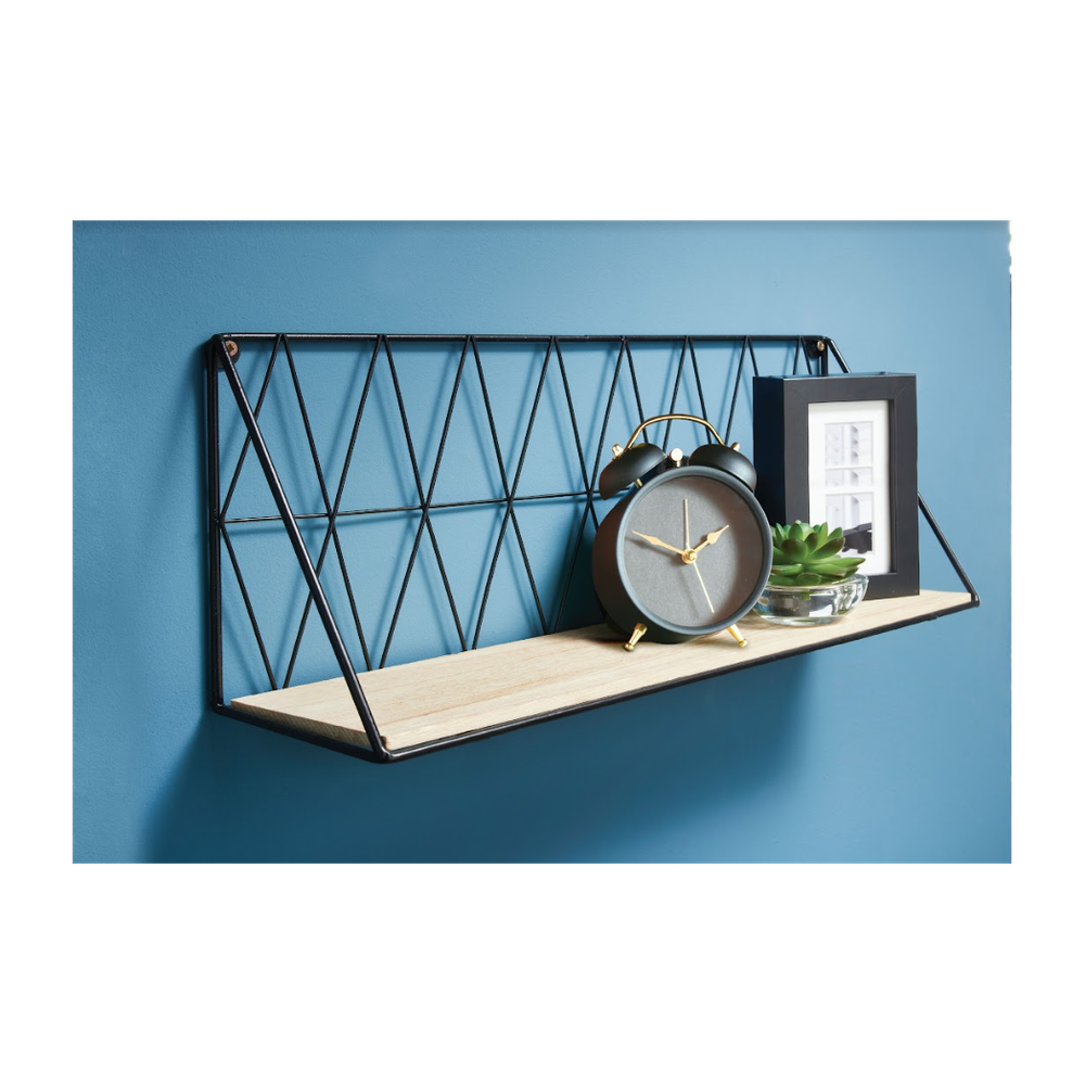 Rustic Zig Zag Wooden Wall Shelf - Premium Quality, Durable & Stylish Home Decor