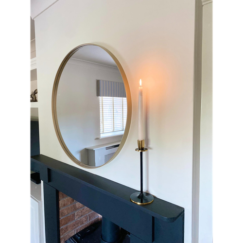 Large Black and Gold Candlestick