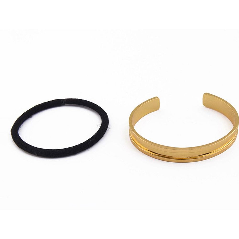 Aquarius Hair Elastic Holder Bracelet - Gold